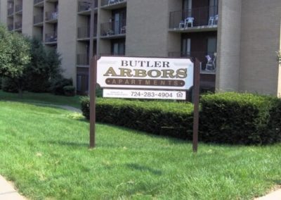 Butler Arbors Apartment Sign Board