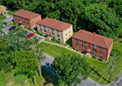 Melvin Court Apartments aerial view