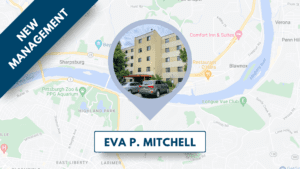Eva P. Mitchell on Map
