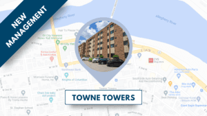 Towne Towers on map