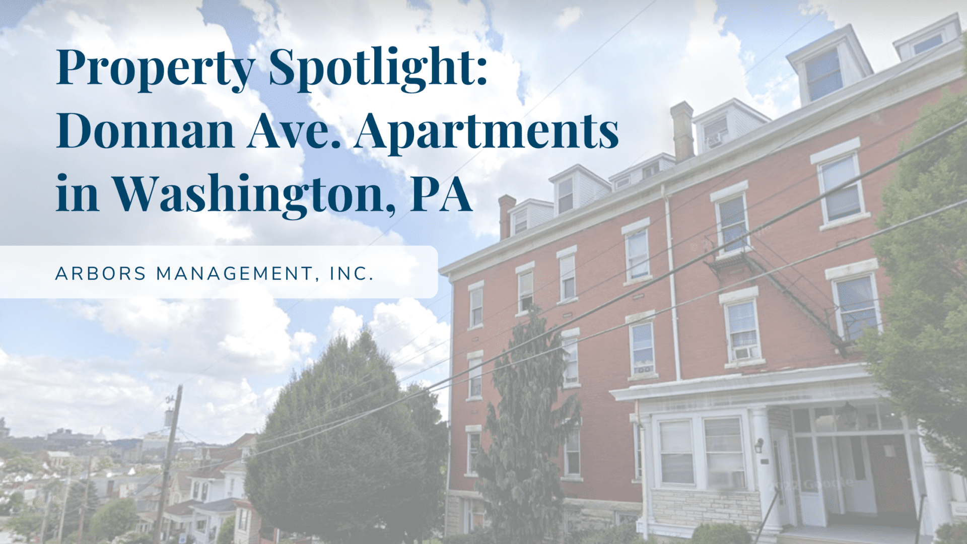 Property Spotlight: Donnan Avenue Apartments in Washington, PA