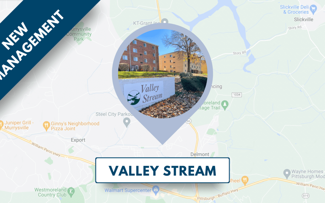 Arbors Management, Inc. Gains Management Of Valley Stream Apartments in Delmont, PA