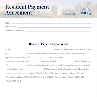 Resident Payment Agreement-min