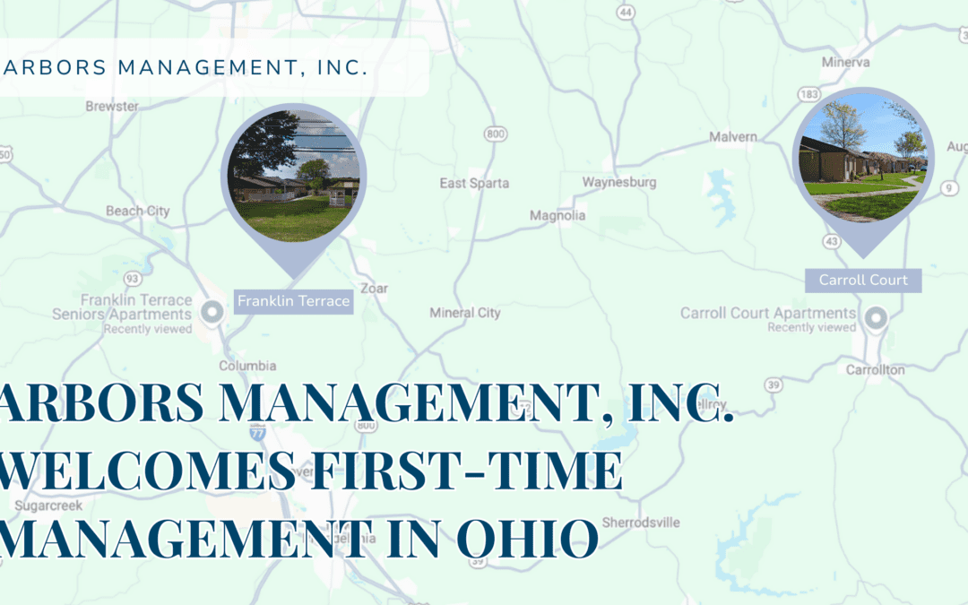 ARBORS MANAGEMENT, INC. WELCOMES FIRST-TIME MANAGEMENT IN OHIO