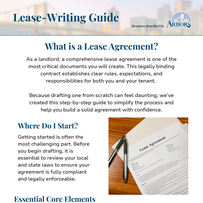 Lease-Writing Guide Lease-Writing Guide